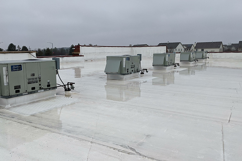 flat commercial roof top